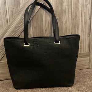 NEW Lo & Sons Seville Tote 13”- Black Leather